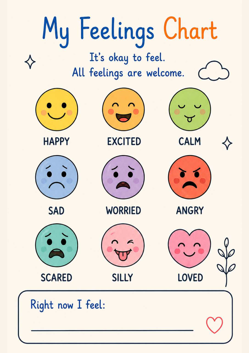 Official feelings chart